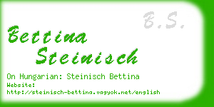 bettina steinisch business card